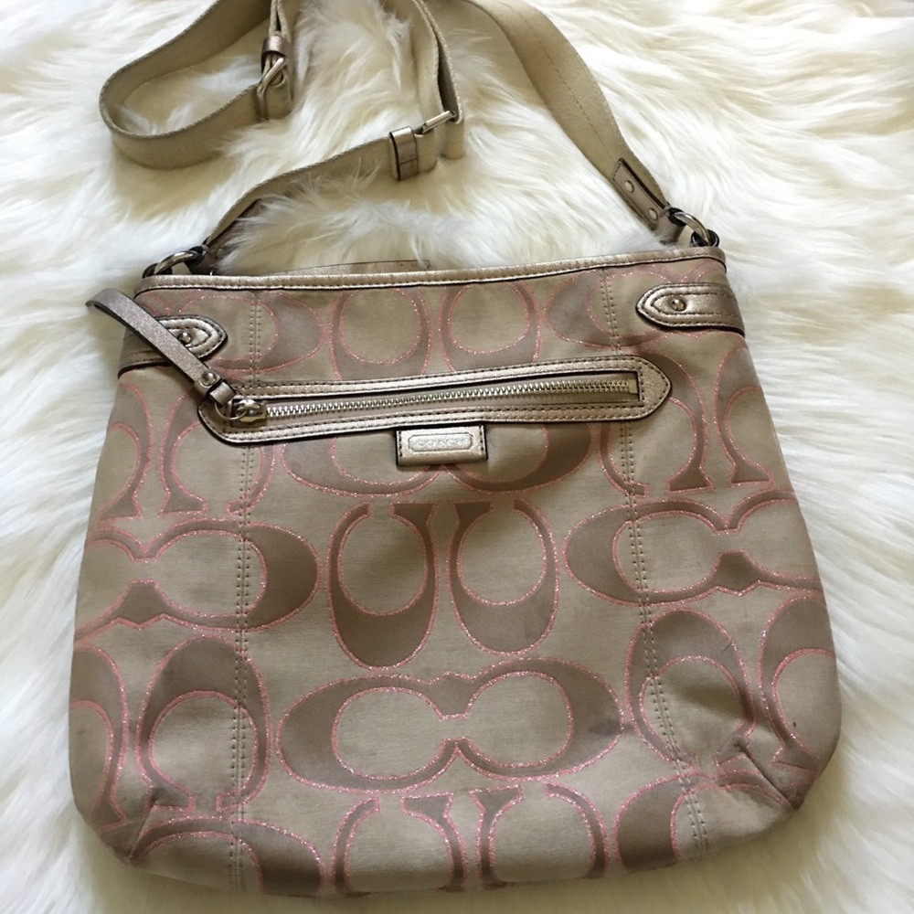 Coach signature crossbody bag